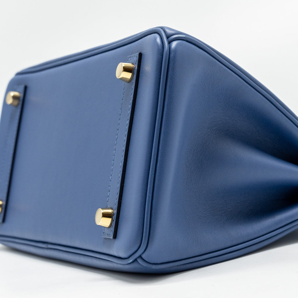 HERMES BIRKIN 25 SWIFT BLUE BRIGHTON GHW