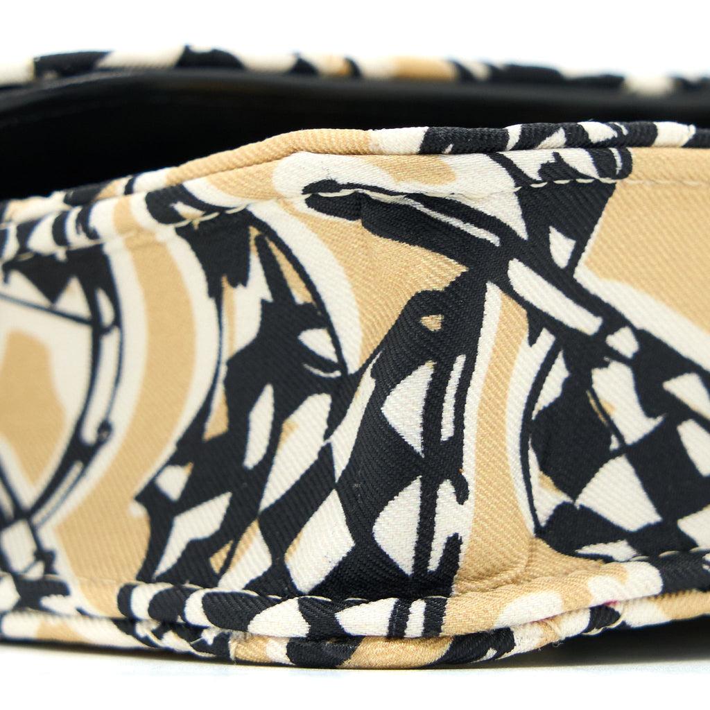 CHANEL MINI FLAP BAG FABRIC MULTICOLOUR LGHW (MICROCHIP)