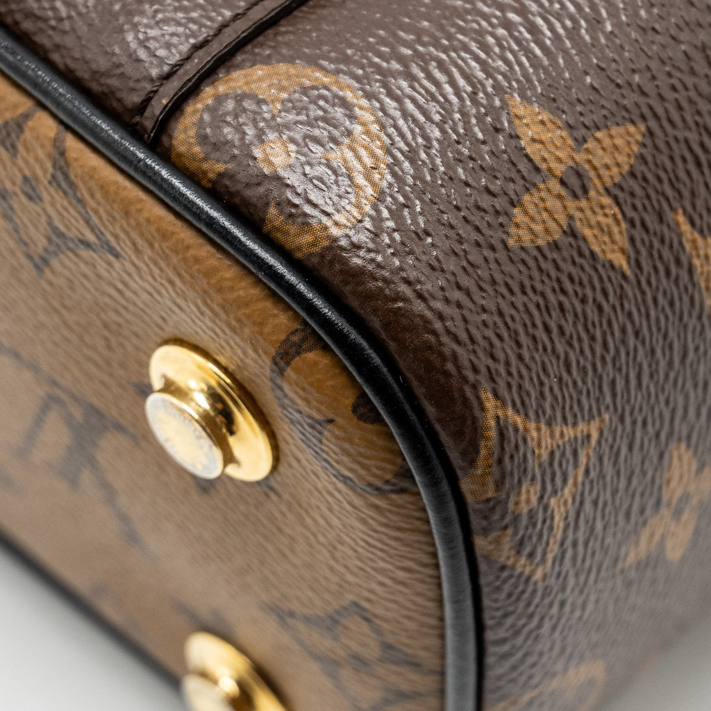 LOUIS VUITTON VANITY CASE PM MONOGRAM REVERSE CANVAS GHW