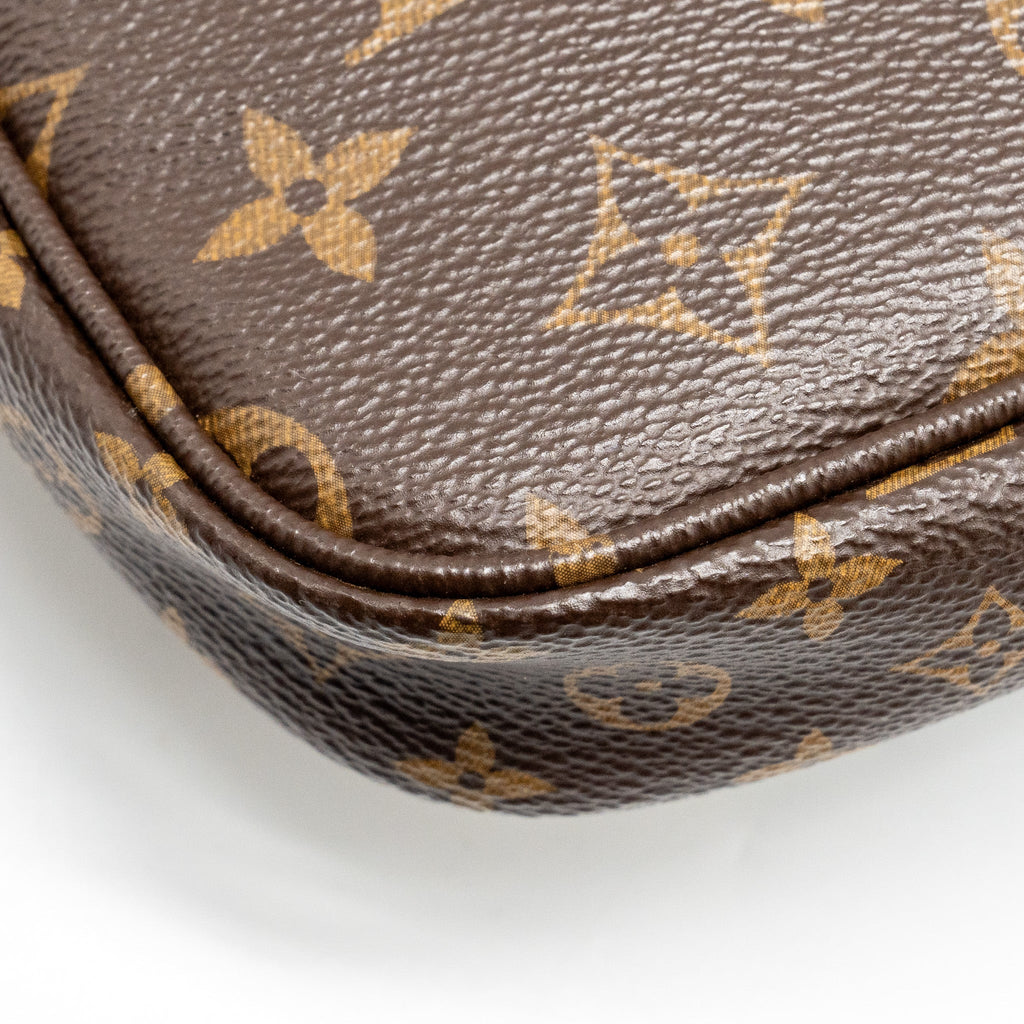 LOUIS VUITTON MULTI POCHETTE MONOGRAM CANVAS / KHAKI STRAP GHW