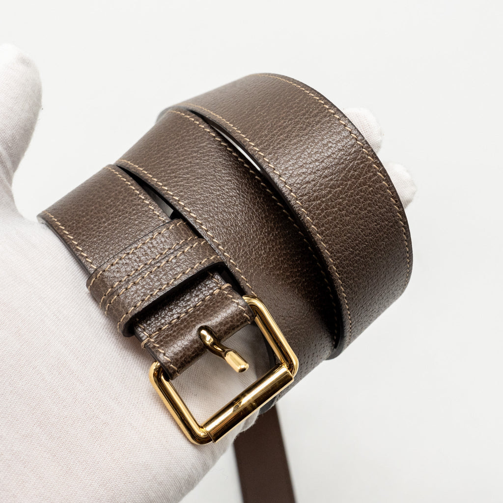 GUCCI SIZE 85 OPHIDIA SMALL BELT BAG GG SUPREME CANVAS GHW