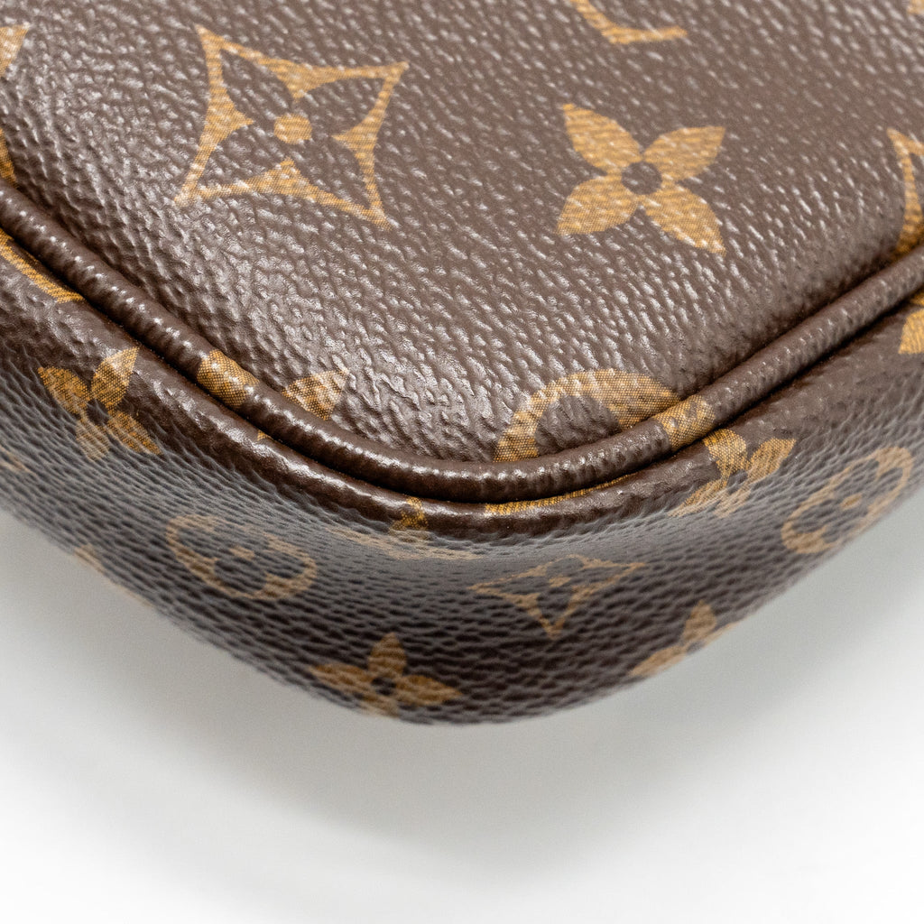 LOUIS VUITTON MULTI POCHETTE MONOGRAM CANVAS / KHAKI STRAP GHW