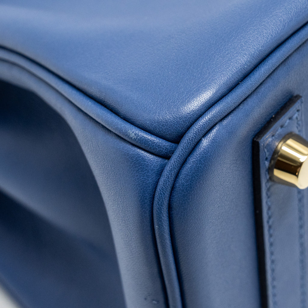 HERMES BIRKIN 25 SWIFT BLUE BRIGHTON GHW