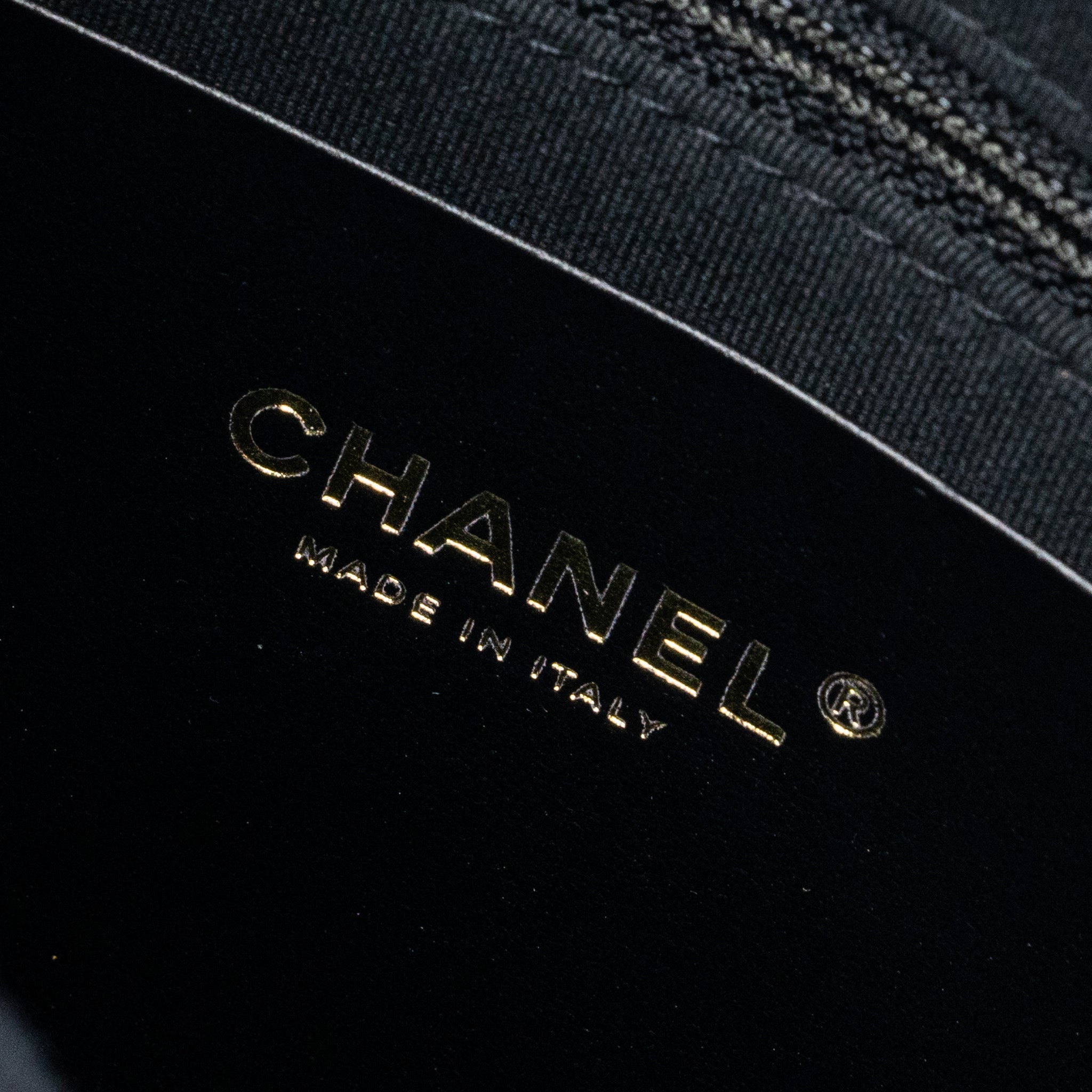 CHANEL MOON HOBO SHOULDER / CROSSBODY BAG GOATSKIN BLACK BRUSHED GHW (MICROCHIP)