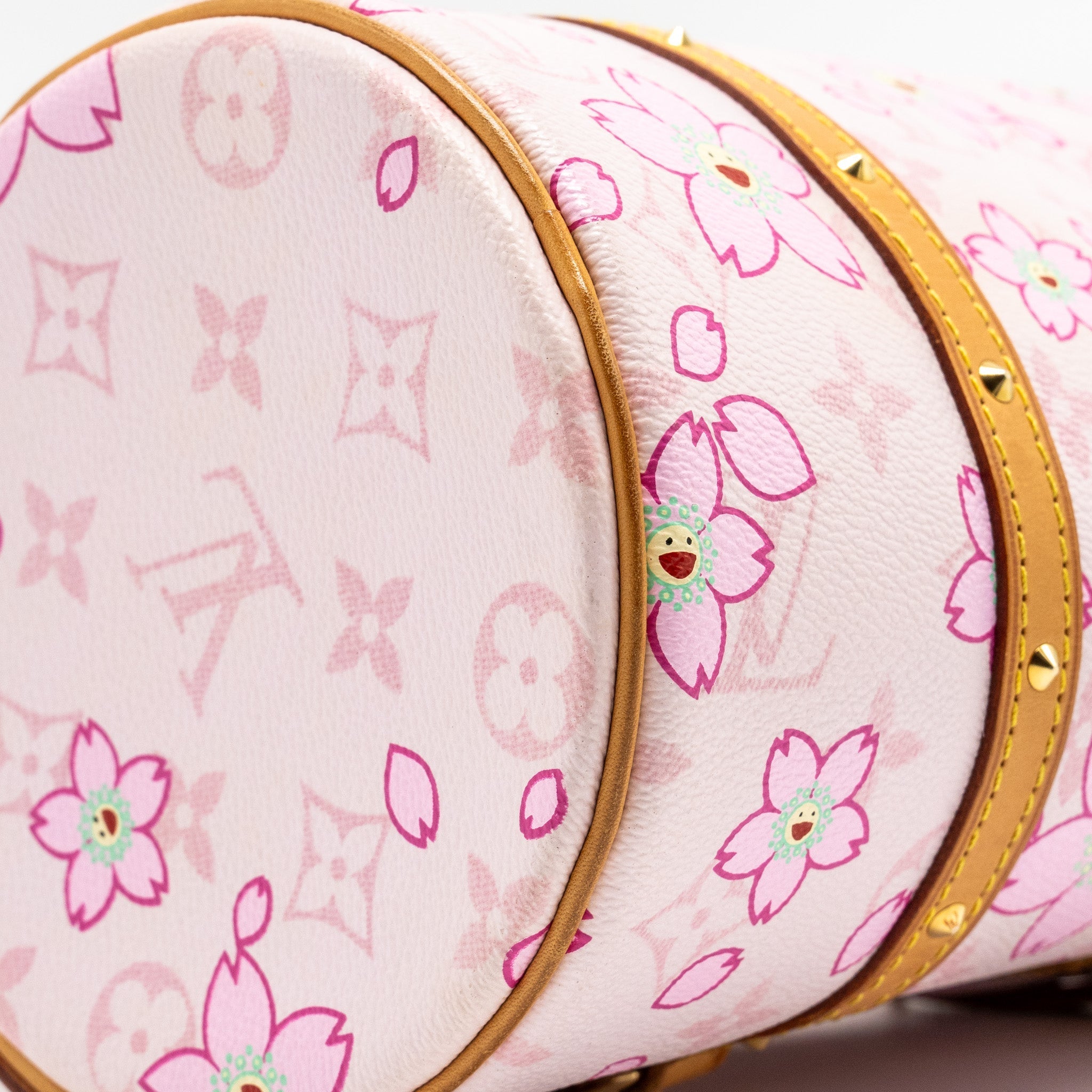 LOUIS VUITTON LIMITED EDITION CHERRY BLOSSOM PAPILLON BAG MONOGRAM CANVAS PINK GHW