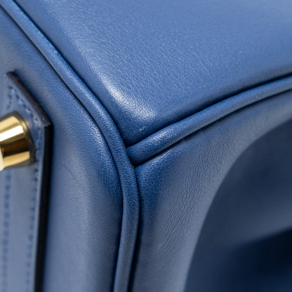HERMES BIRKIN 25 SWIFT BLUE BRIGHTON GHW