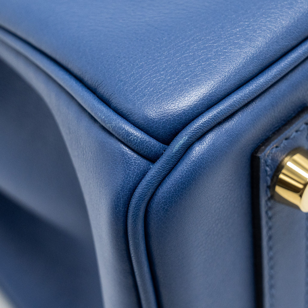 HERMES BIRKIN 25 SWIFT BLUE BRIGHTON GHW