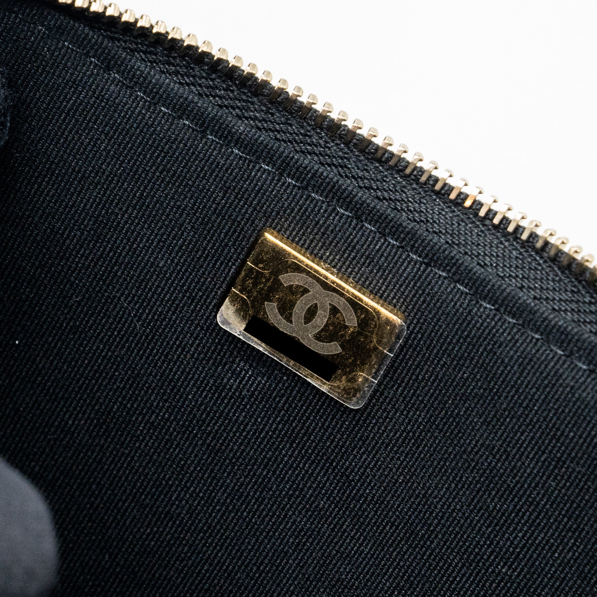 CHANEL MOON HOBO SHOULDER / CROSSBODY BAG GOATSKIN BLACK BRUSHED GHW (MICROCHIP)