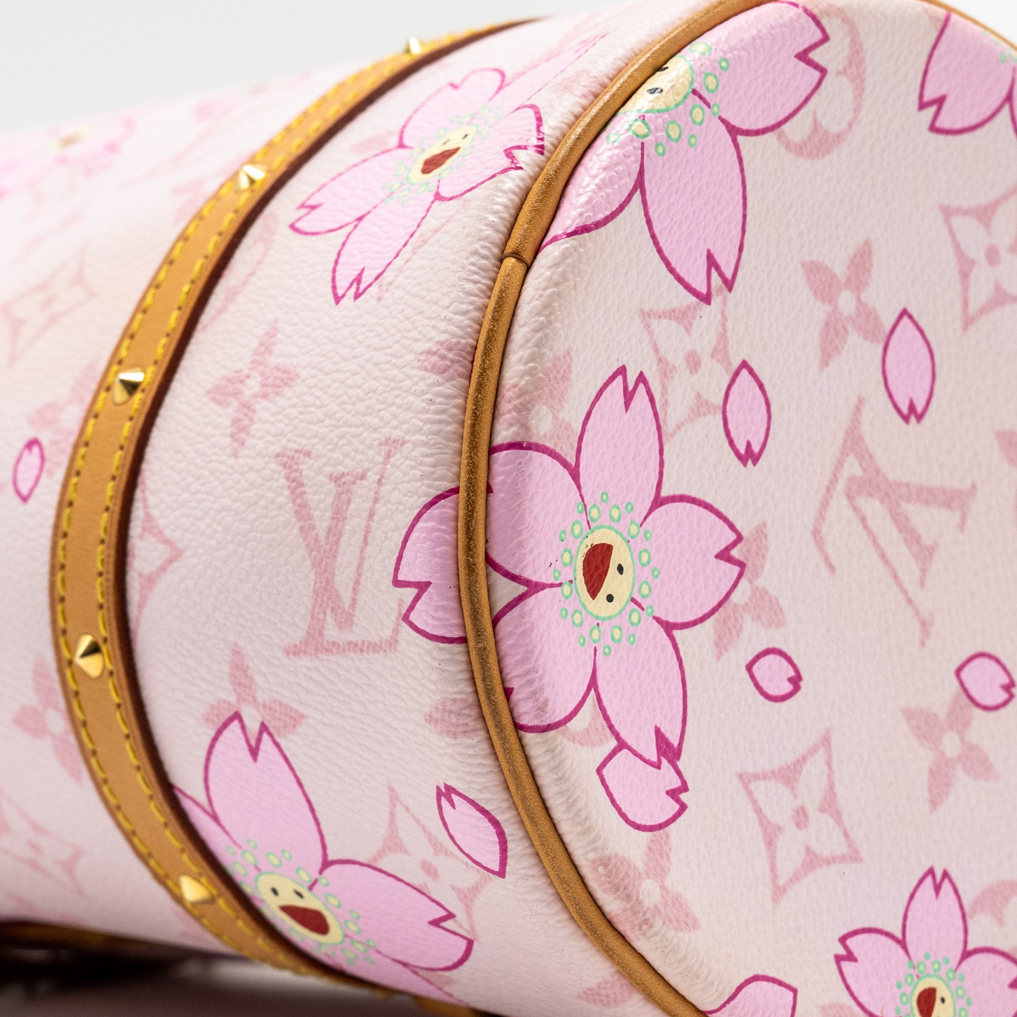 LOUIS VUITTON LIMITED EDITION CHERRY BLOSSOM PAPILLON BAG MONOGRAM CANVAS PINK GHW