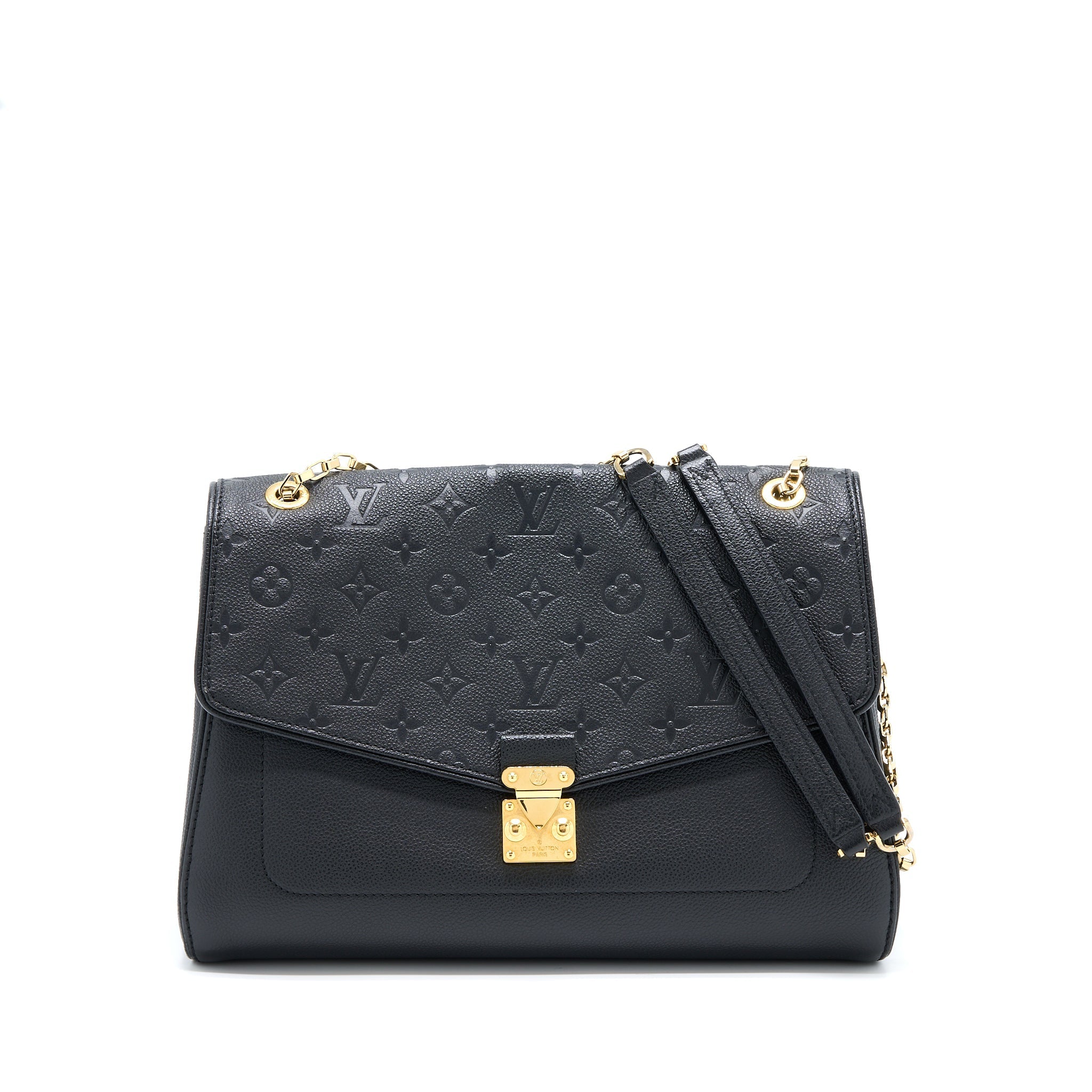 LOUIS VUITTON SAINT GERMAIN CHAIN EMPREINTE BLACK GHW