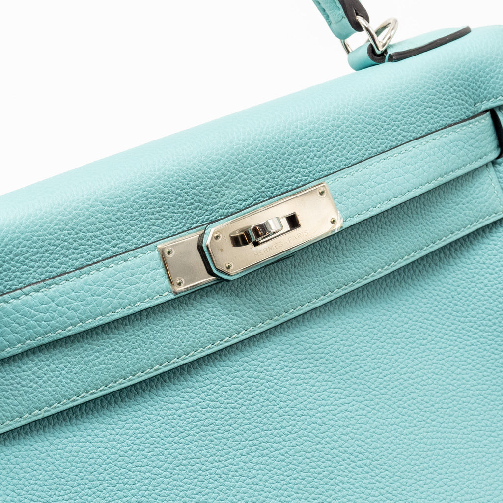 HERMES KELLY 28 TOGO BLUE ATOLL SHW