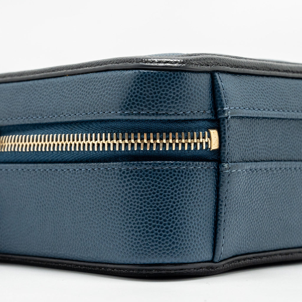 CHANEL SMALL FILIGREE VANITY CAMERA BAG CAVIAR NAVY/BLACK GHW