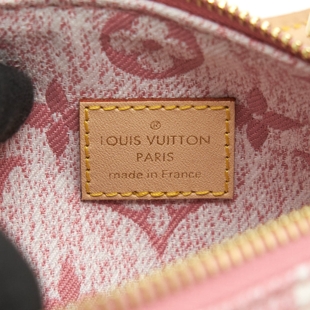 LOUIS VUITTON NANO SPEEDY MONOGRAM JACQUARD DENIM PINK