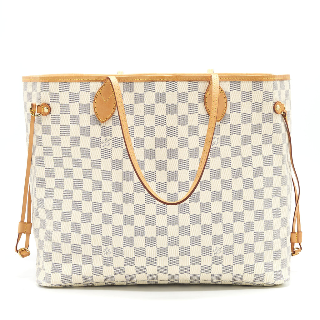 LOUIS VUITTON NEVERFULL GM DAMIER AZUR CANVAS