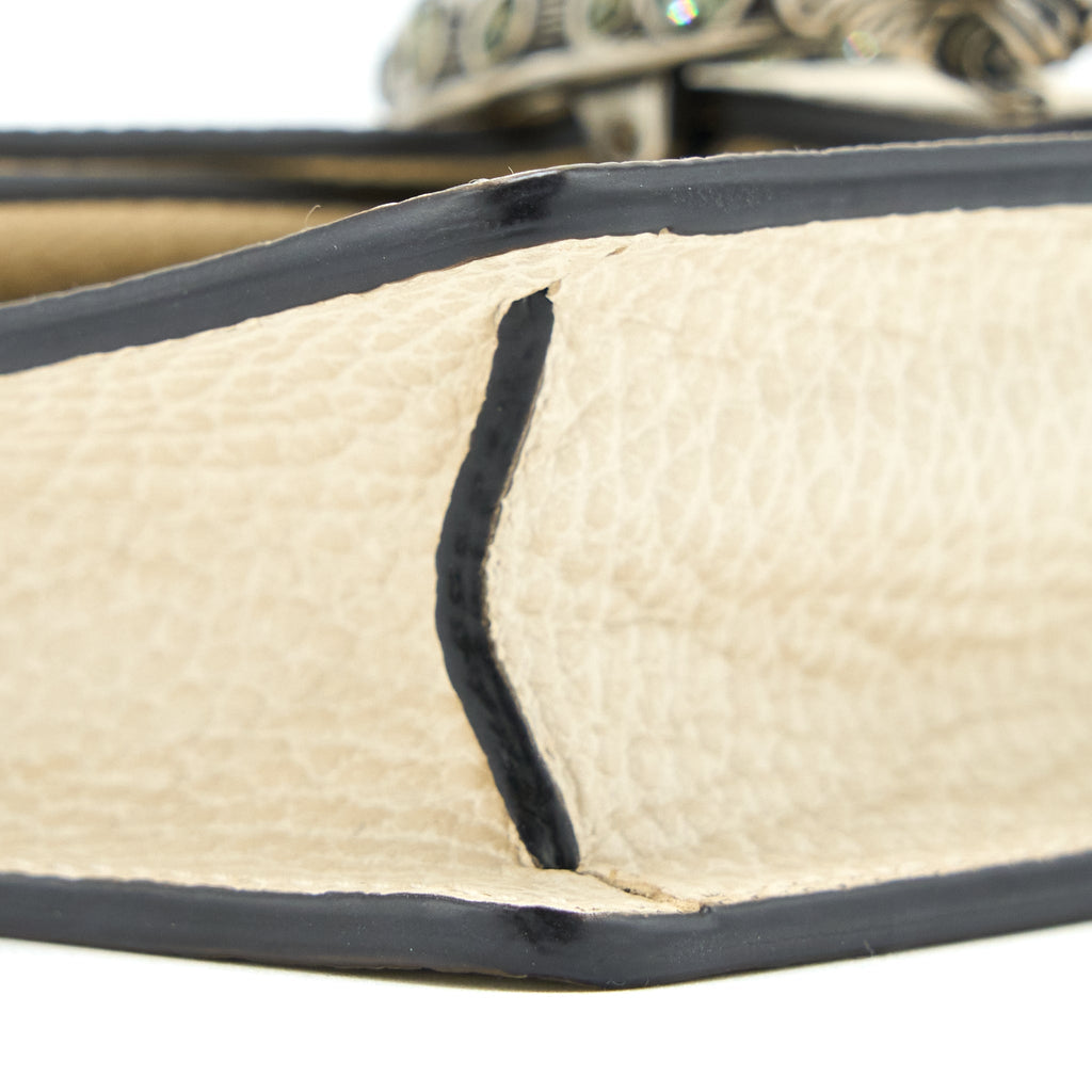 GUCCI SUPER MINI DIONYSUS CALFSKIN WHITE RUTHENIUM HARDWARE