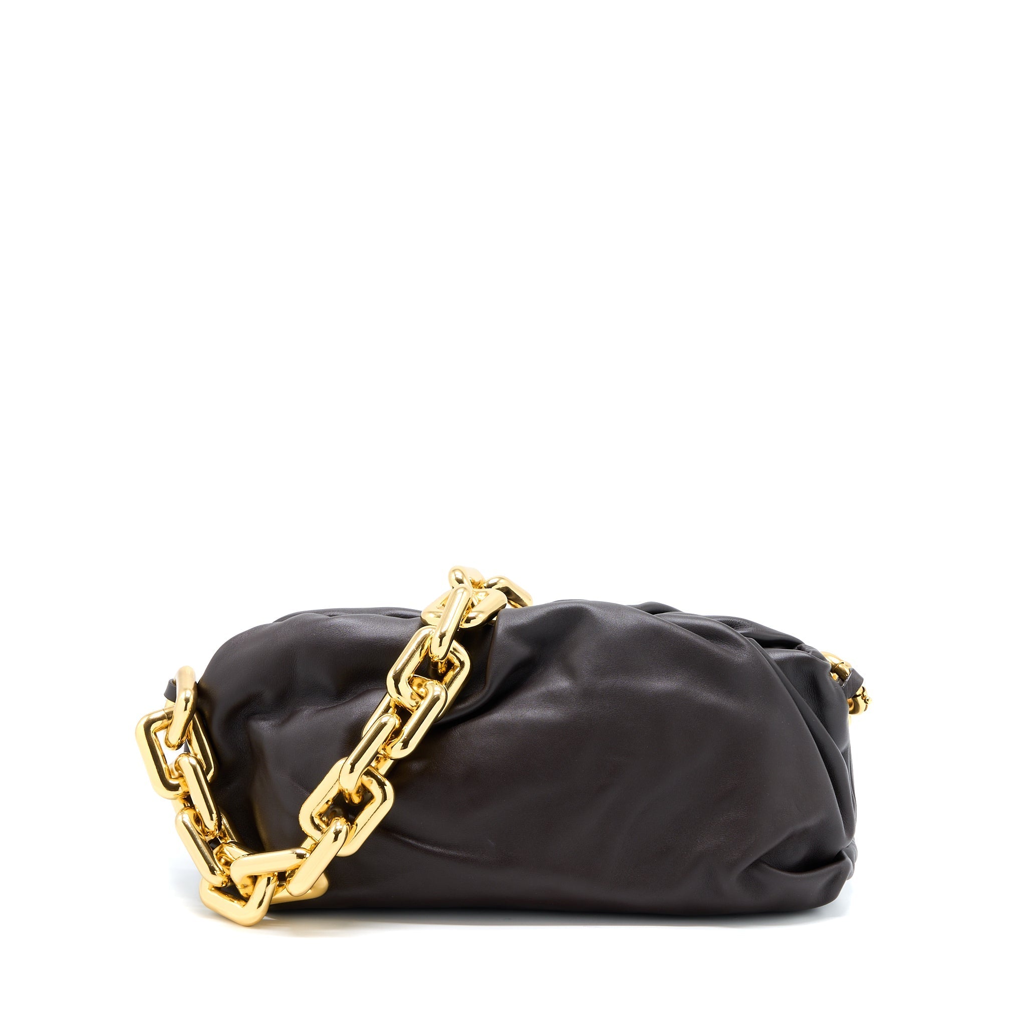 BOTTEGA VENETA CHAIN POUCH CALFSKIN FONDANT GHW