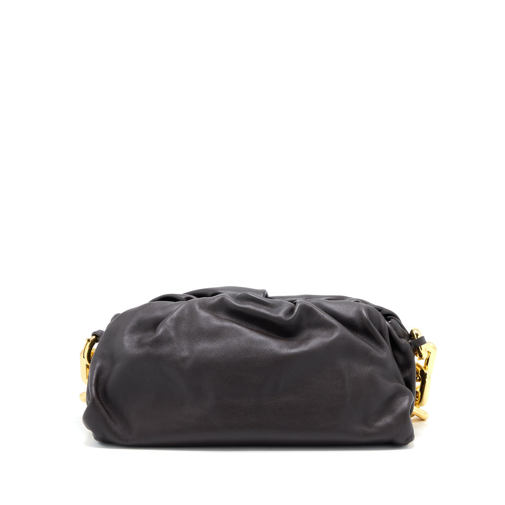 BOTTEGA VENETA CHAIN POUCH CALFSKIN FONDANT GHW