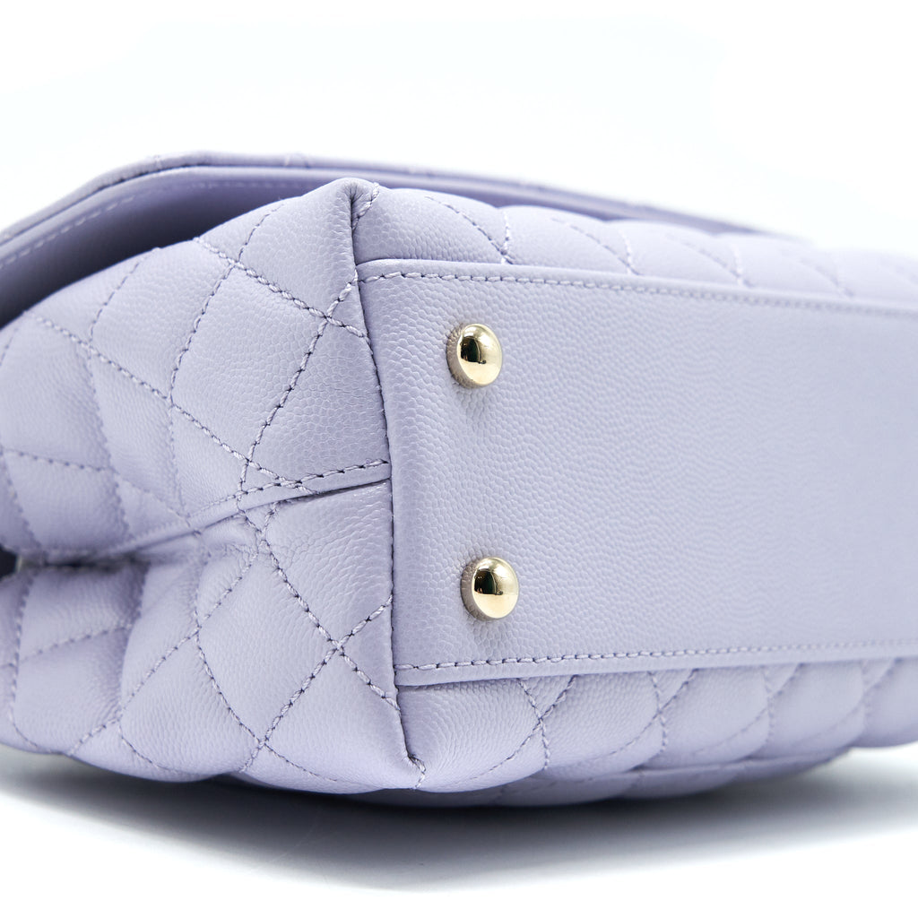 CHANEL 21K LILAC / LIGHT PURPLE COCO HANDLE SMALL (OLD MINI 24MM) LGHW