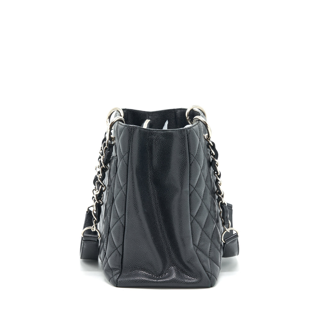 CHANEL GRAND SHOPPING TOTE GST CAVIAR BLACK SHW