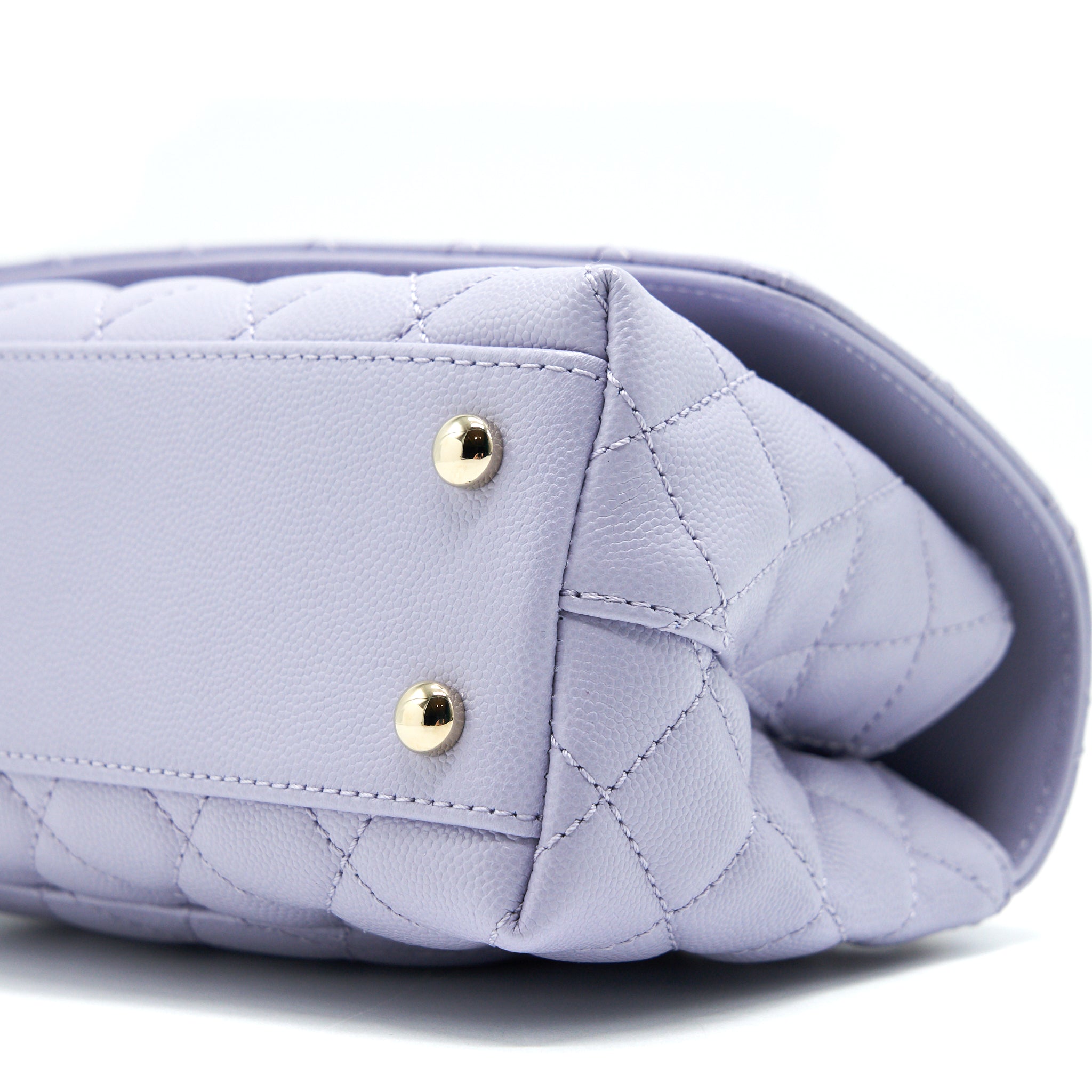 CHANEL 21K LILAC / LIGHT PURPLE COCO HANDLE SMALL (OLD MINI 24MM) LGHW