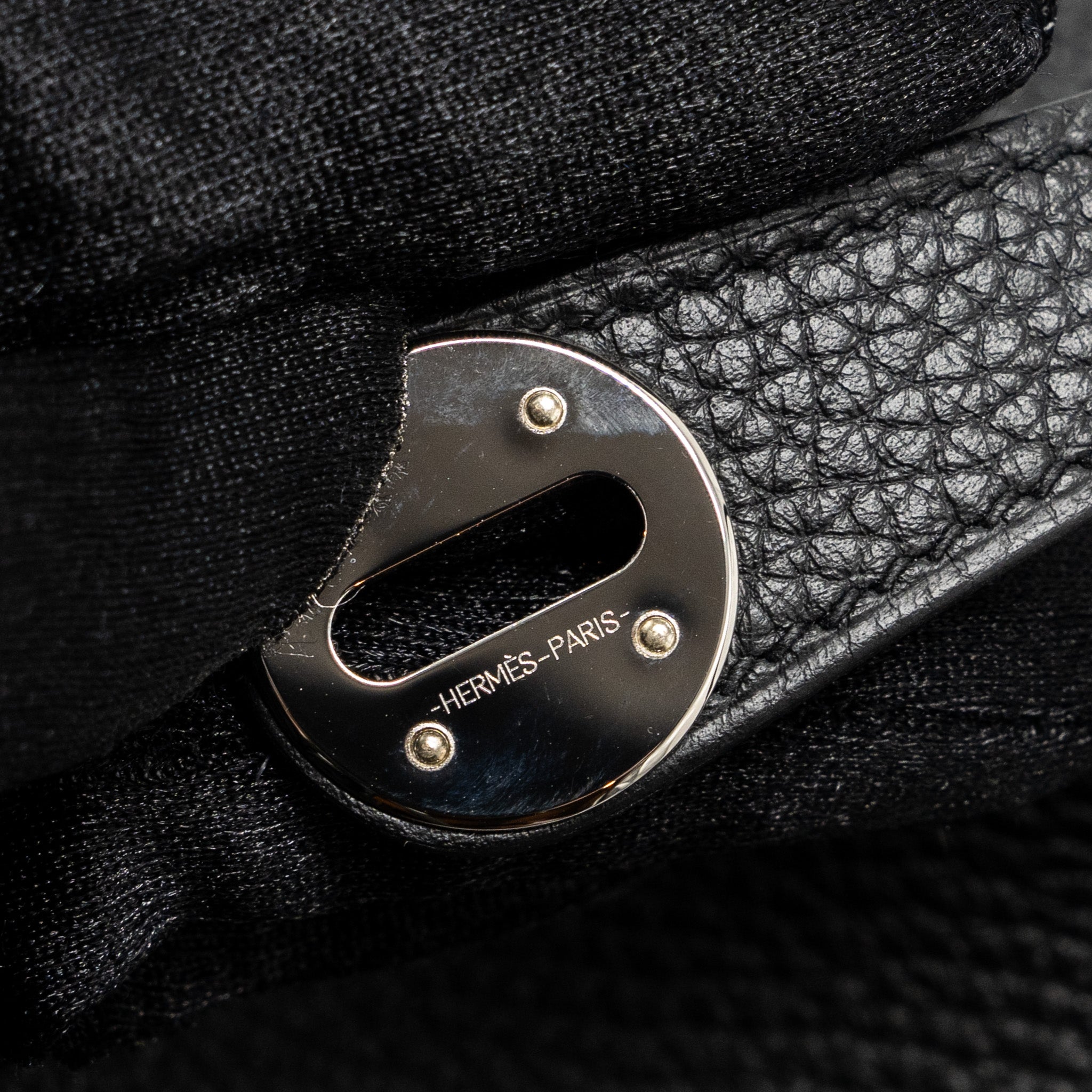 HERMES LINDY 30 CLEMENCE BLACK SHW