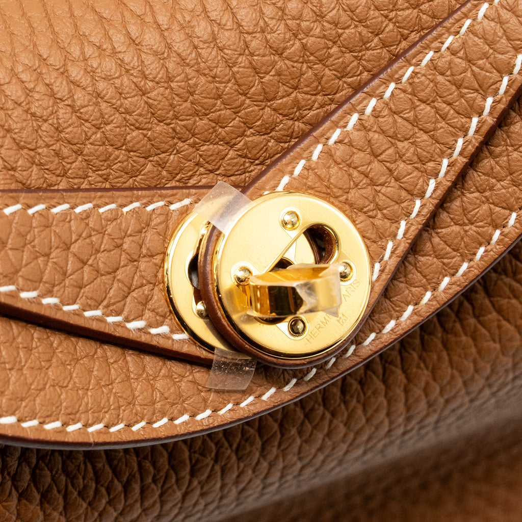 HERMES MINI LINDY II CLEMENCE GOLD GHW
