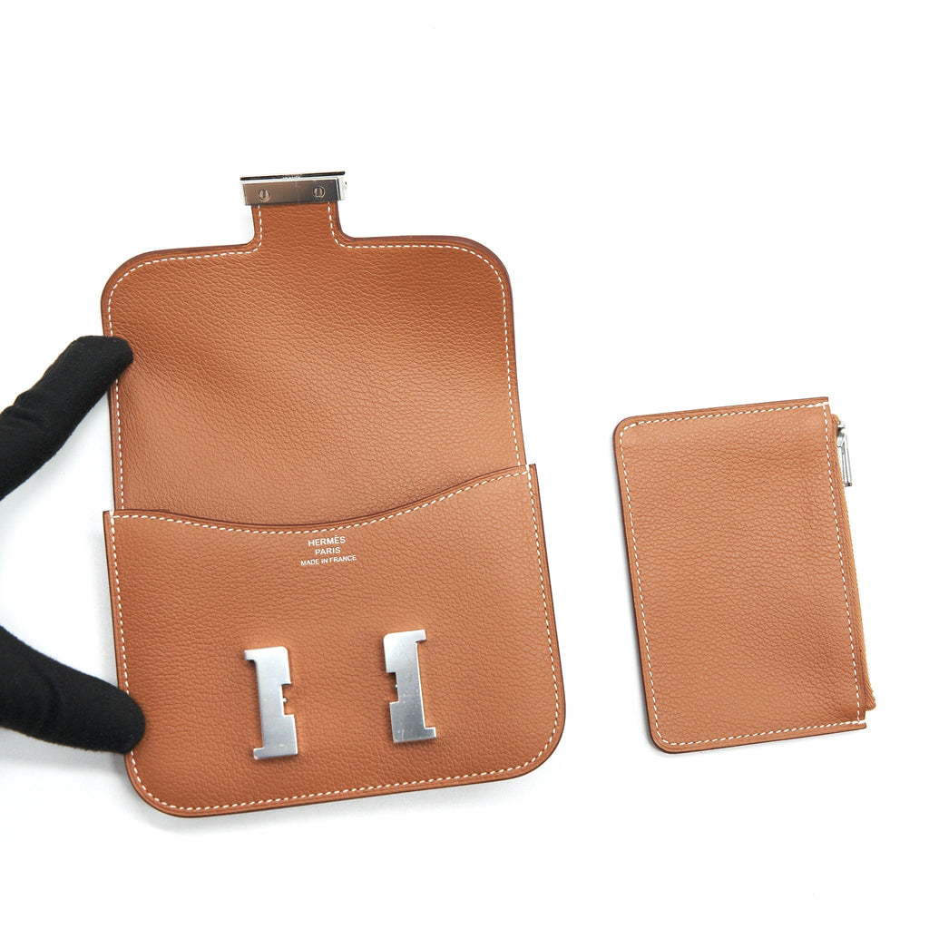 HERMES CONSTANCE SLIM EVERCOLOUR GOLD WITH SHW