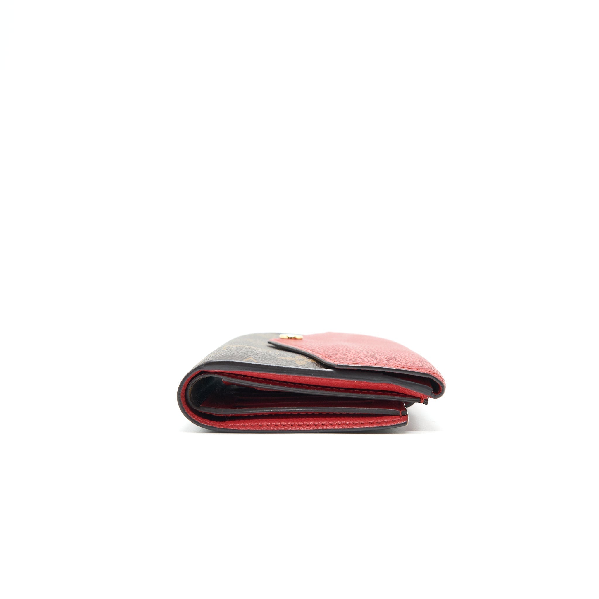 LOUIS VUITTON CERISE MONOGRAM CANVAS PALLAS COMPACT WALLET