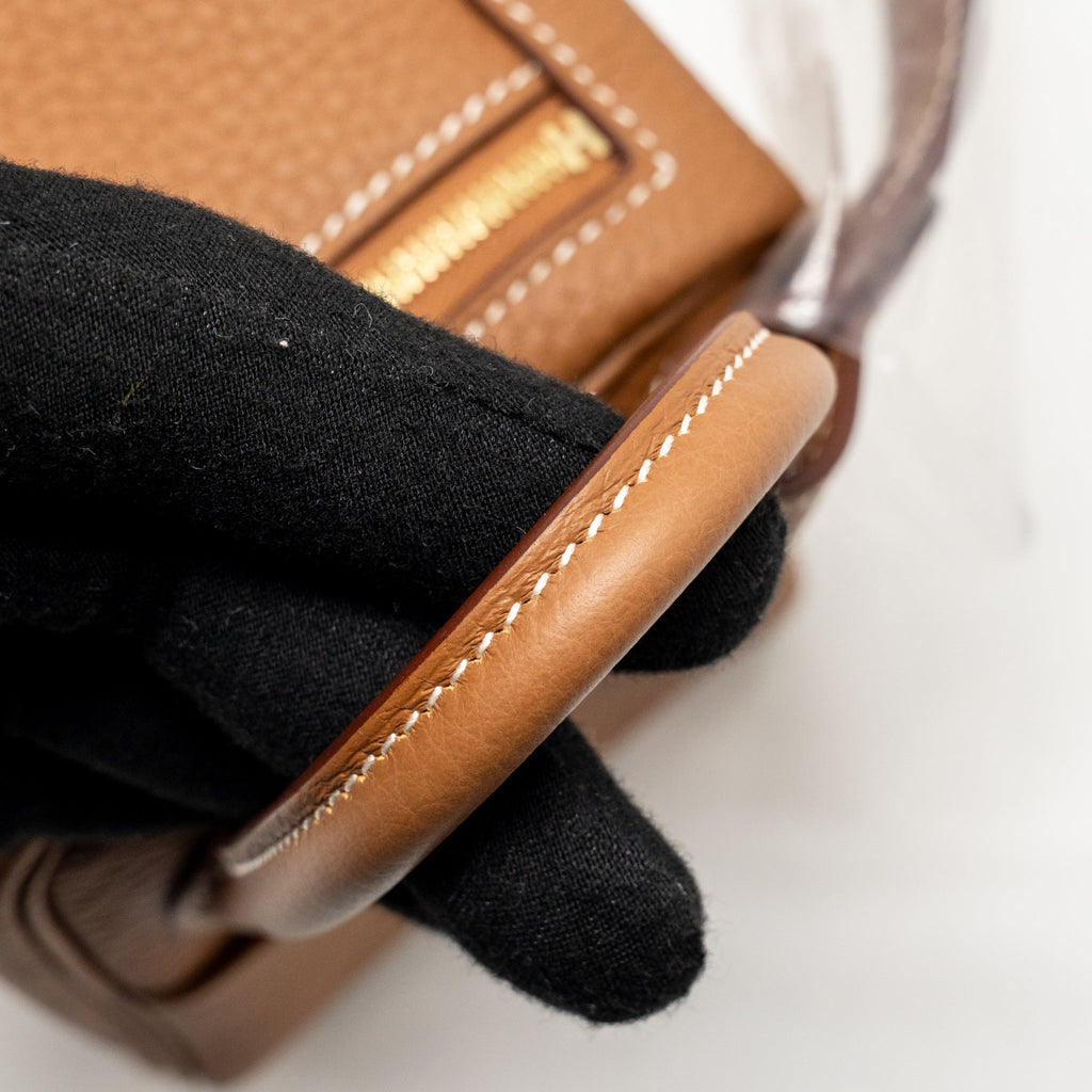 HERMES MINI LINDY II CLEMENCE GOLD GHW