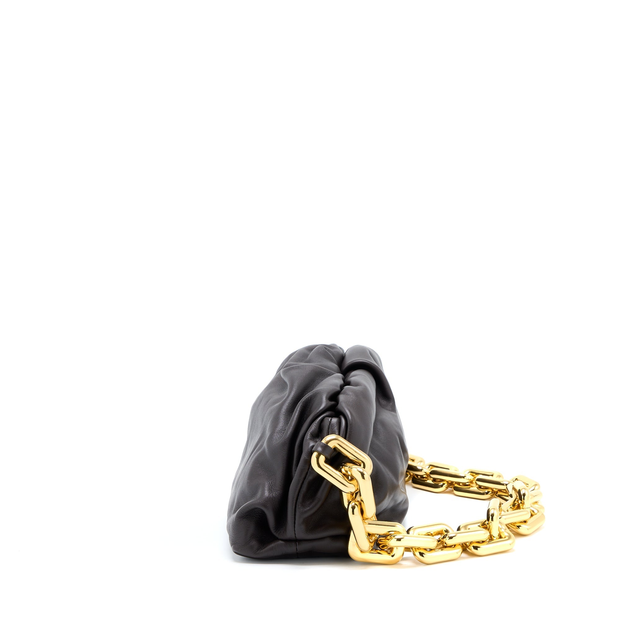 BOTTEGA VENETA CHAIN POUCH CALFSKIN FONDANT GHW