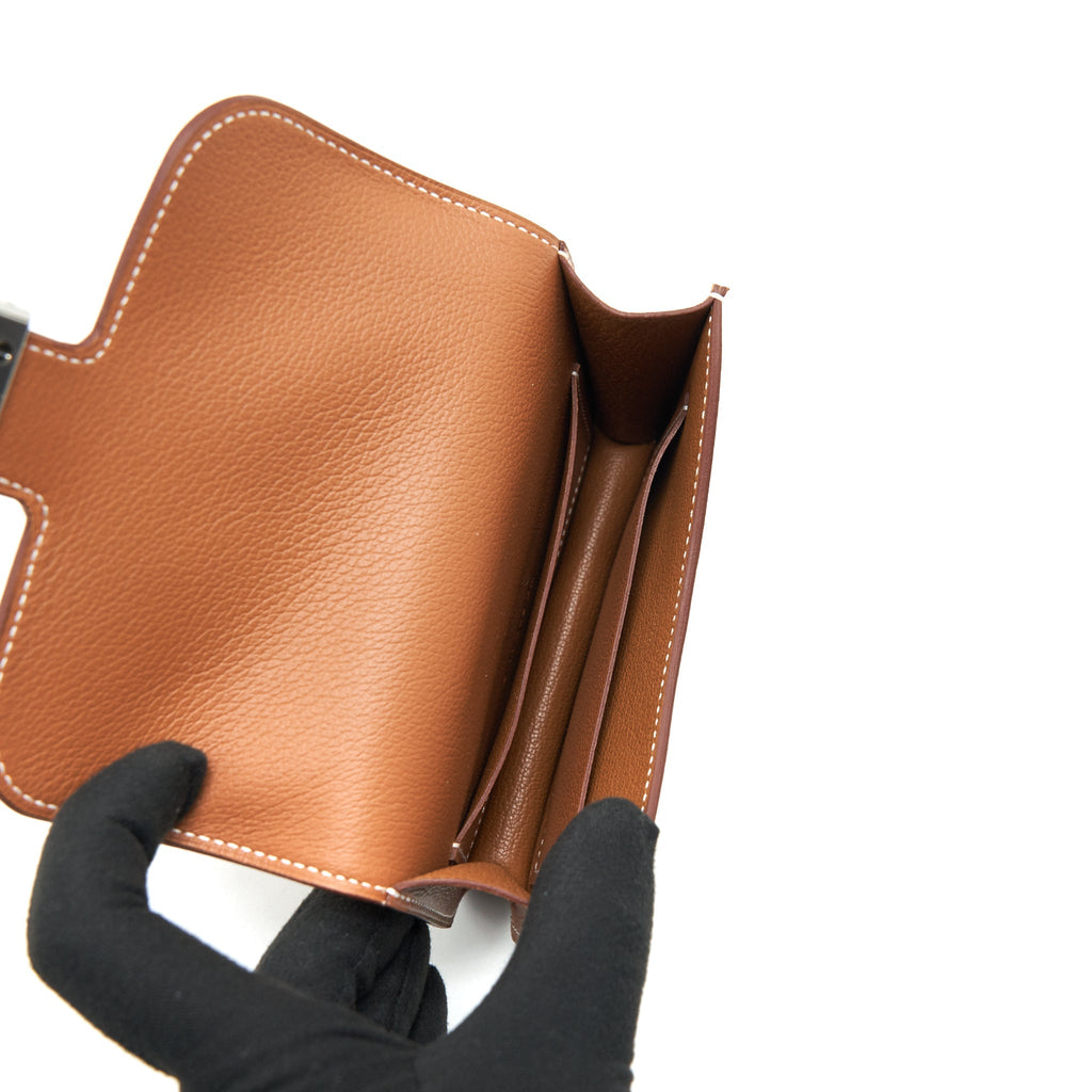 HERMES CONSTANCE SLIM EVERCOLOUR GOLD WITH SHW