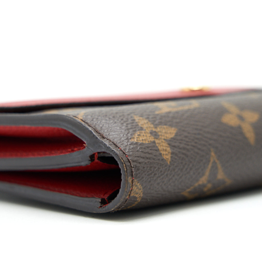 LOUIS VUITTON CERISE MONOGRAM CANVAS PALLAS COMPACT WALLET