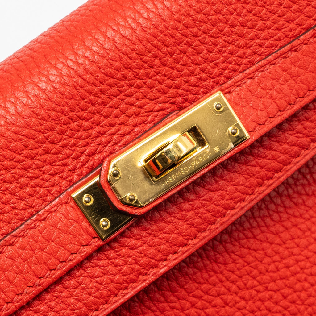 HERMES KELLY 25 TOGO S3 ROUGE DE COEUR GHW