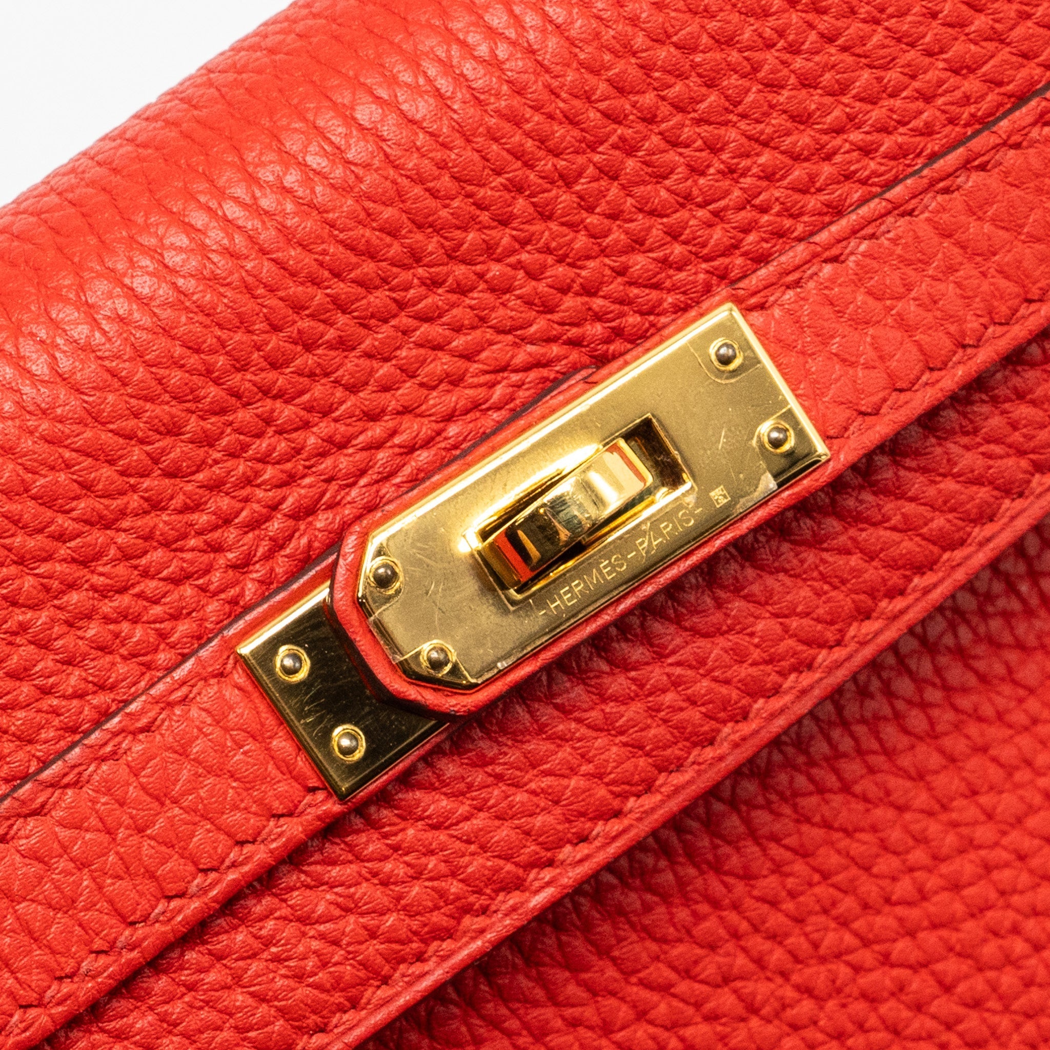 HERMES KELLY 25 TOGO S3 ROUGE DE COEUR GHW
