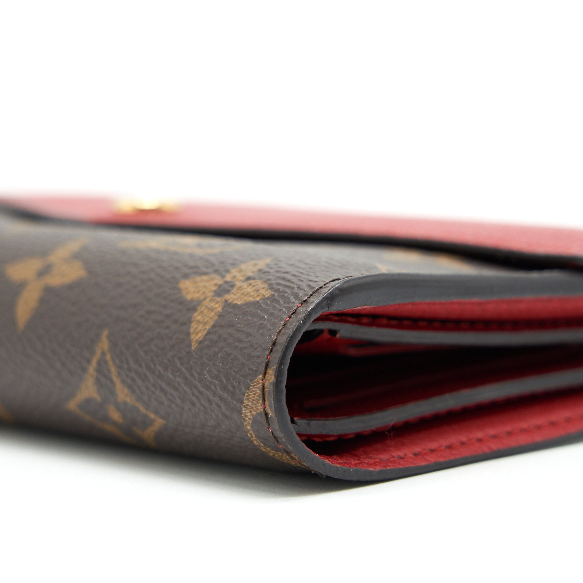 LOUIS VUITTON CERISE MONOGRAM CANVAS PALLAS COMPACT WALLET