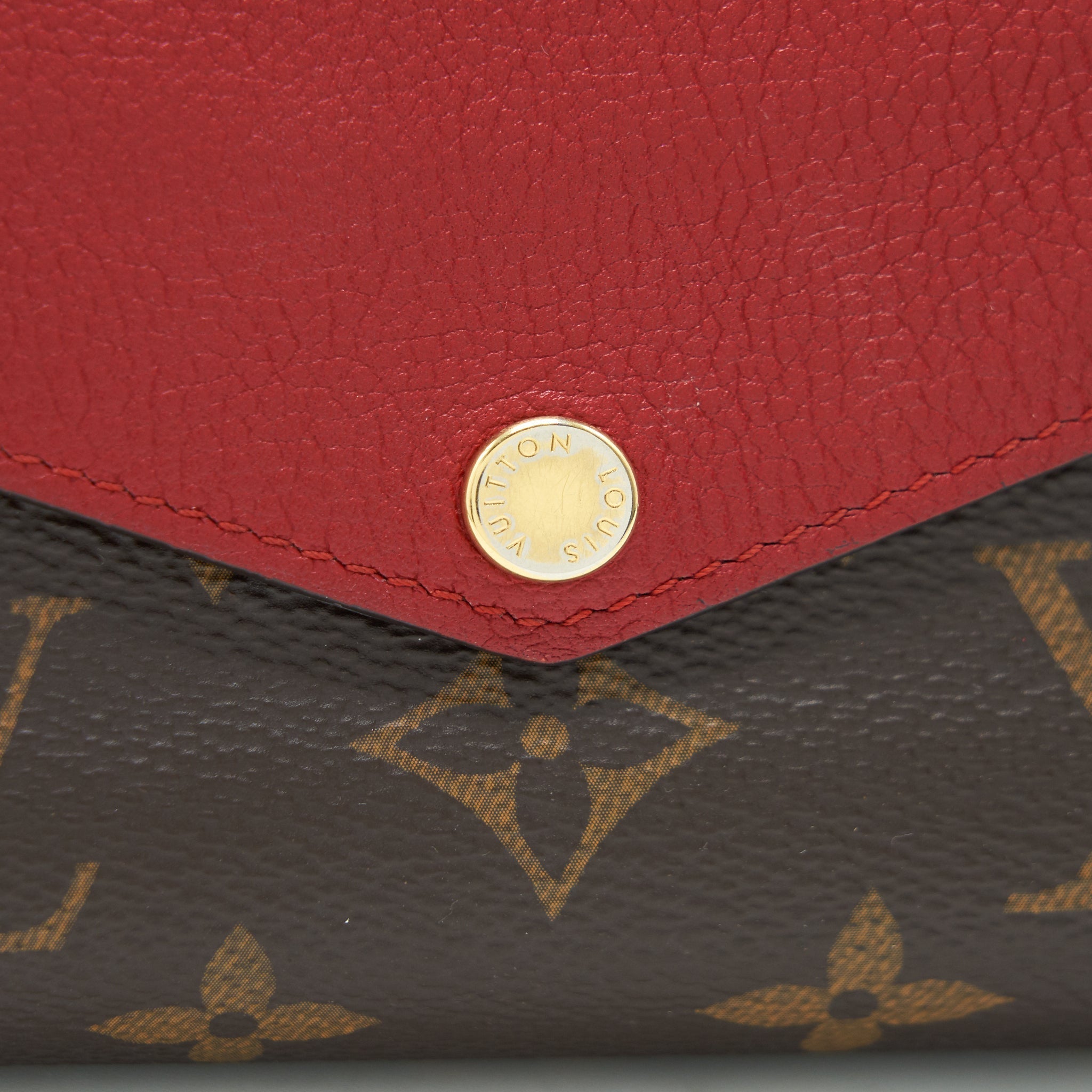 LOUIS VUITTON CERISE MONOGRAM CANVAS PALLAS COMPACT WALLET