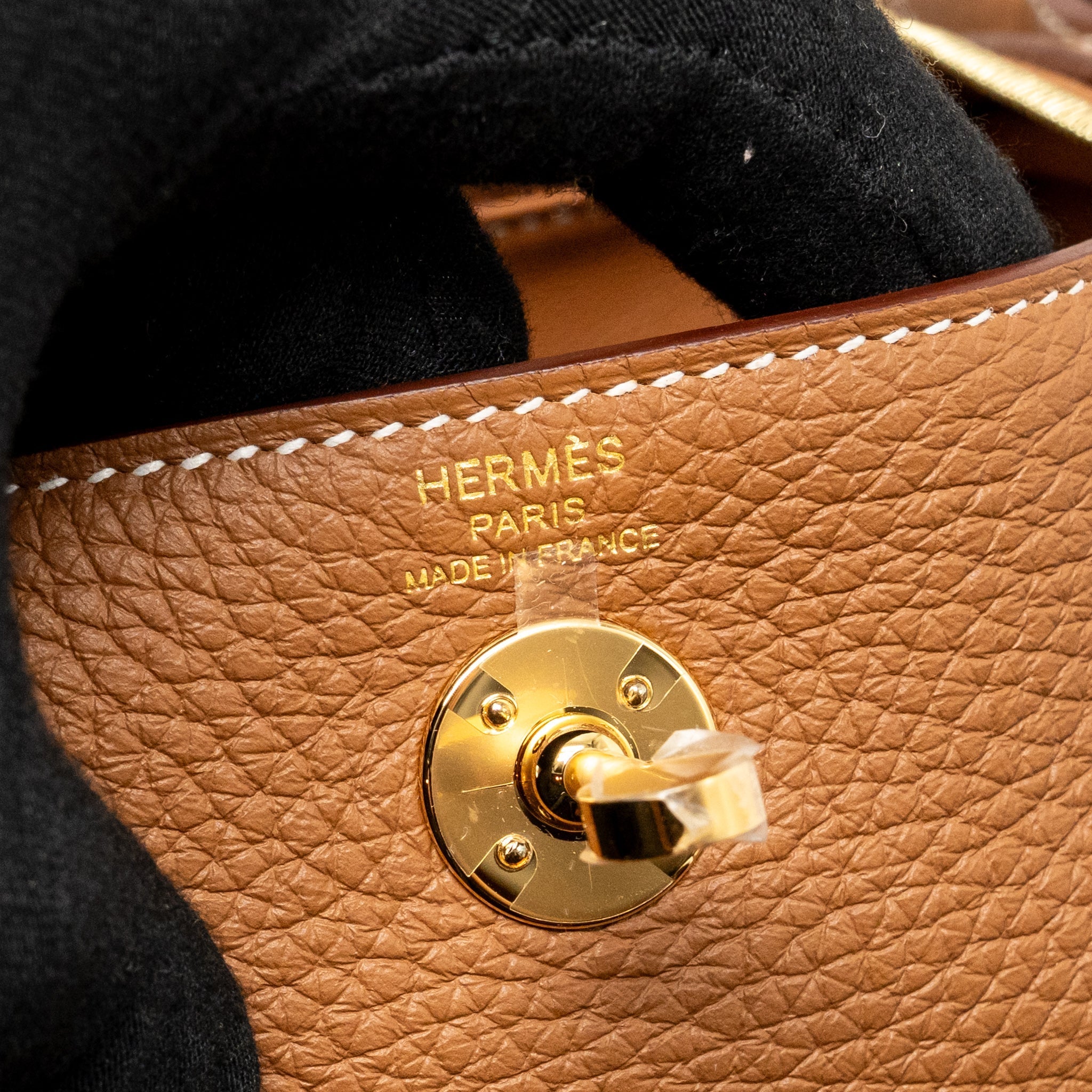 HERMES MINI LINDY II CLEMENCE GOLD GHW
