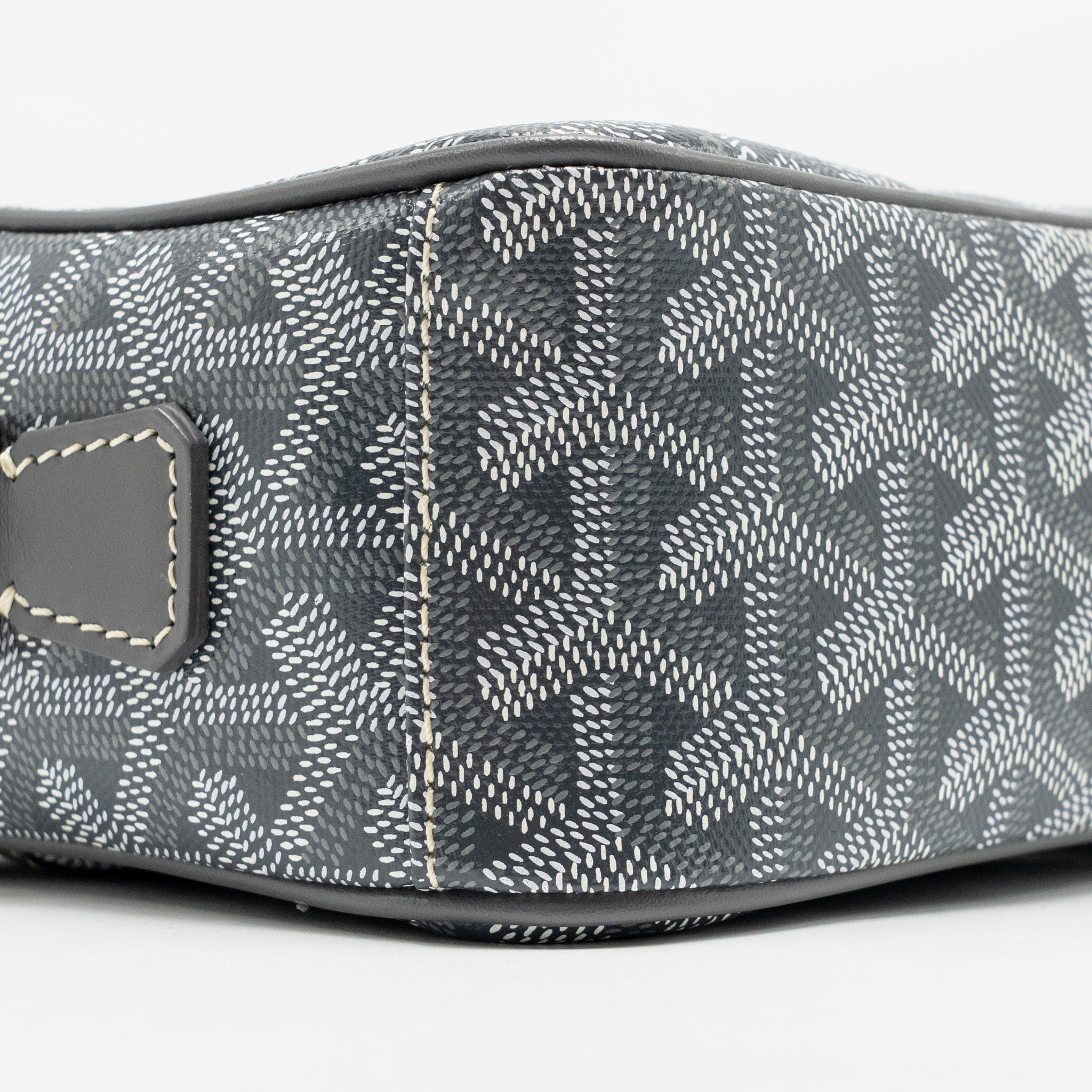 GOYARD CAP VERT PM CROSSBODY BAG GOYARDINE CANVAS/LEATHER GREY SHW