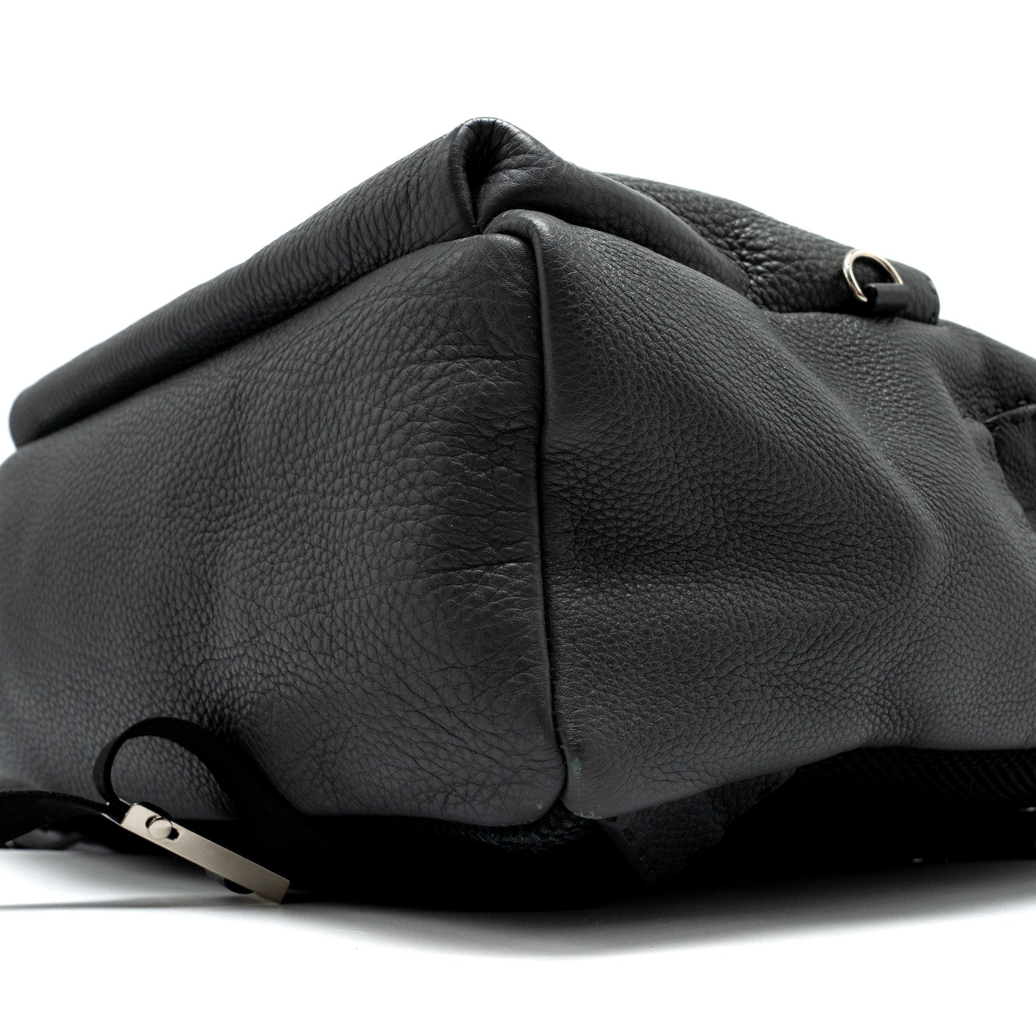 FENDI LARGE BACKPACK CALFSKIN/FUR/CROCODILE BLACK/MULTICOLOUR SHW