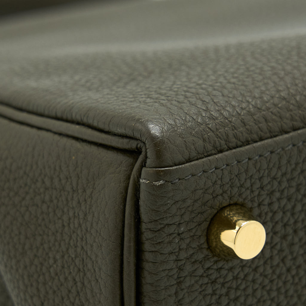 HERMES KELLY 25 TOGO C6 VERT DE GRIS GHW