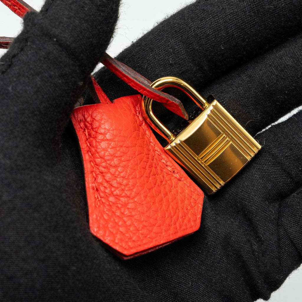 HERMES KELLY 25 TOGO S3 ROUGE DE COEUR GHW