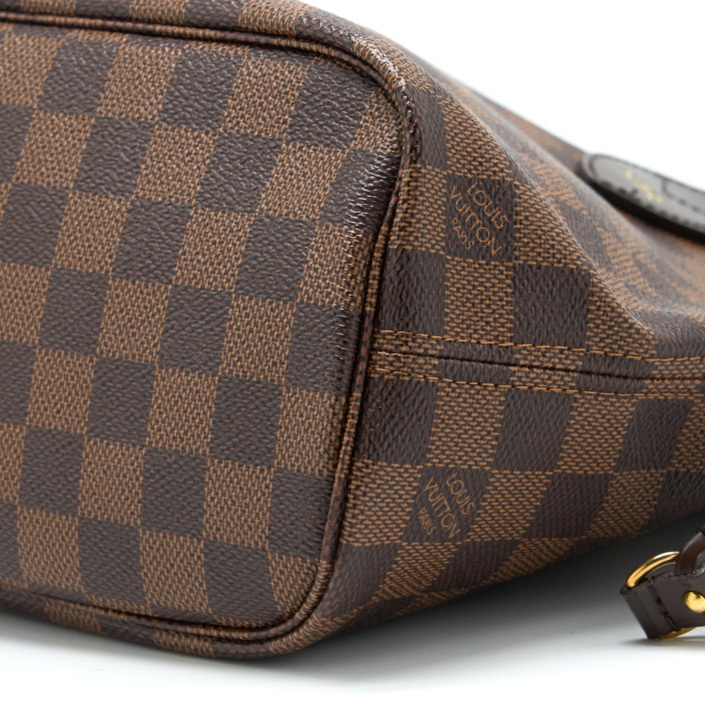 LOUIS VUITTON NEVERFULL PM DAMIER EBENE CANVAS GHW