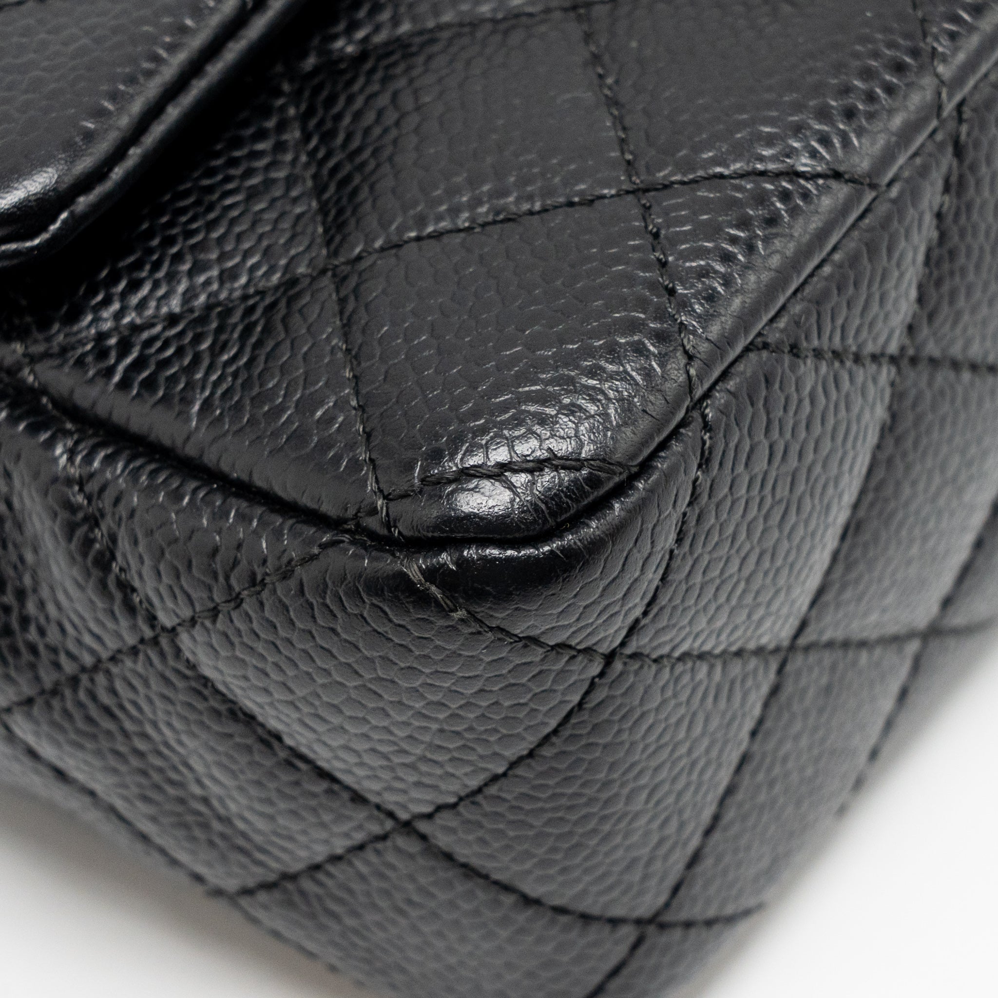 CHANEL MINI RECTANGULAR FLAP BAG CAVIAR BLACK GHW