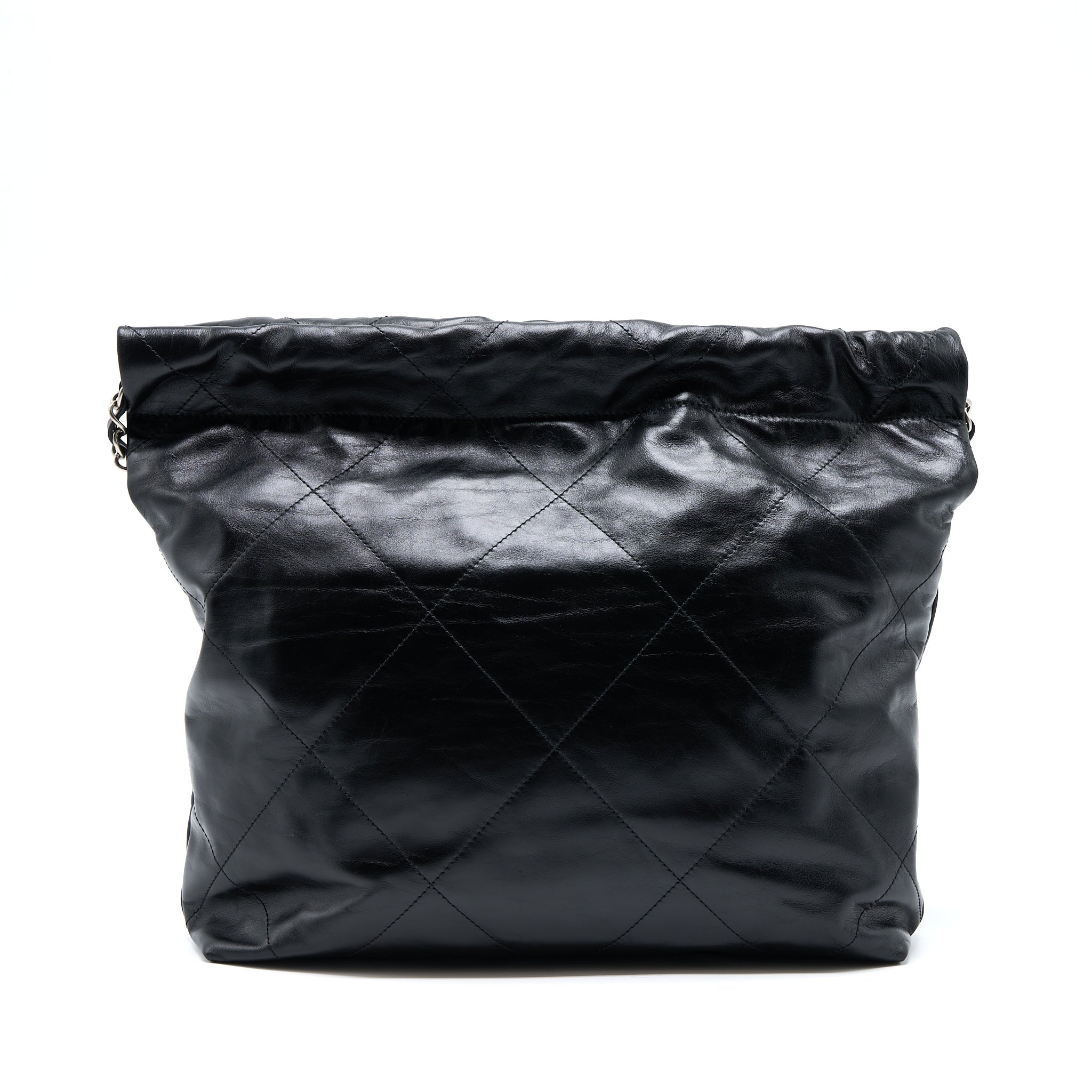 CHANEL SMALL 22 BAG CALFSKIN BLACK SHW(MICROCHIP)