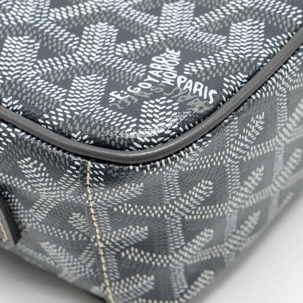 GOYARD CAP VERT PM CROSSBODY BAG GOYARDINE CANVAS/LEATHER GREY SHW