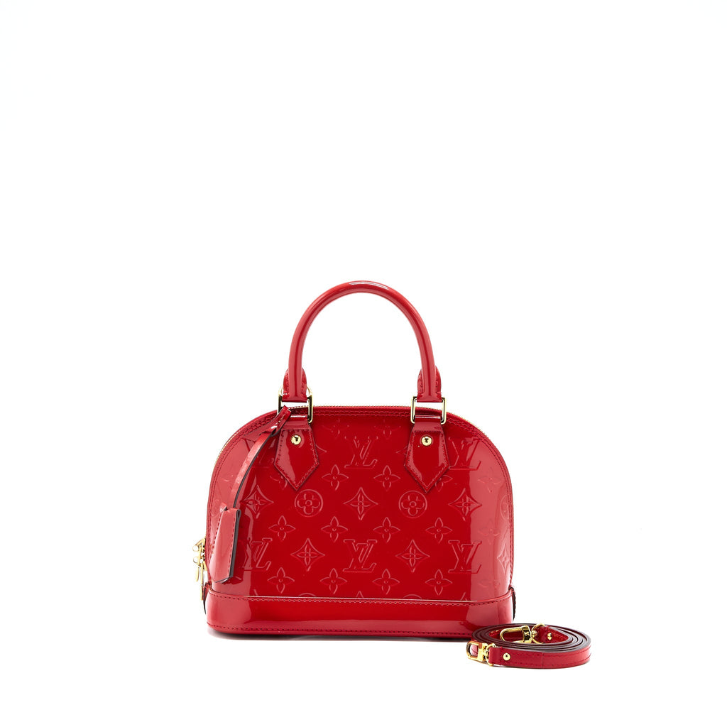 LOUIS VUITTON ALMA BB VERNIS RED GHW