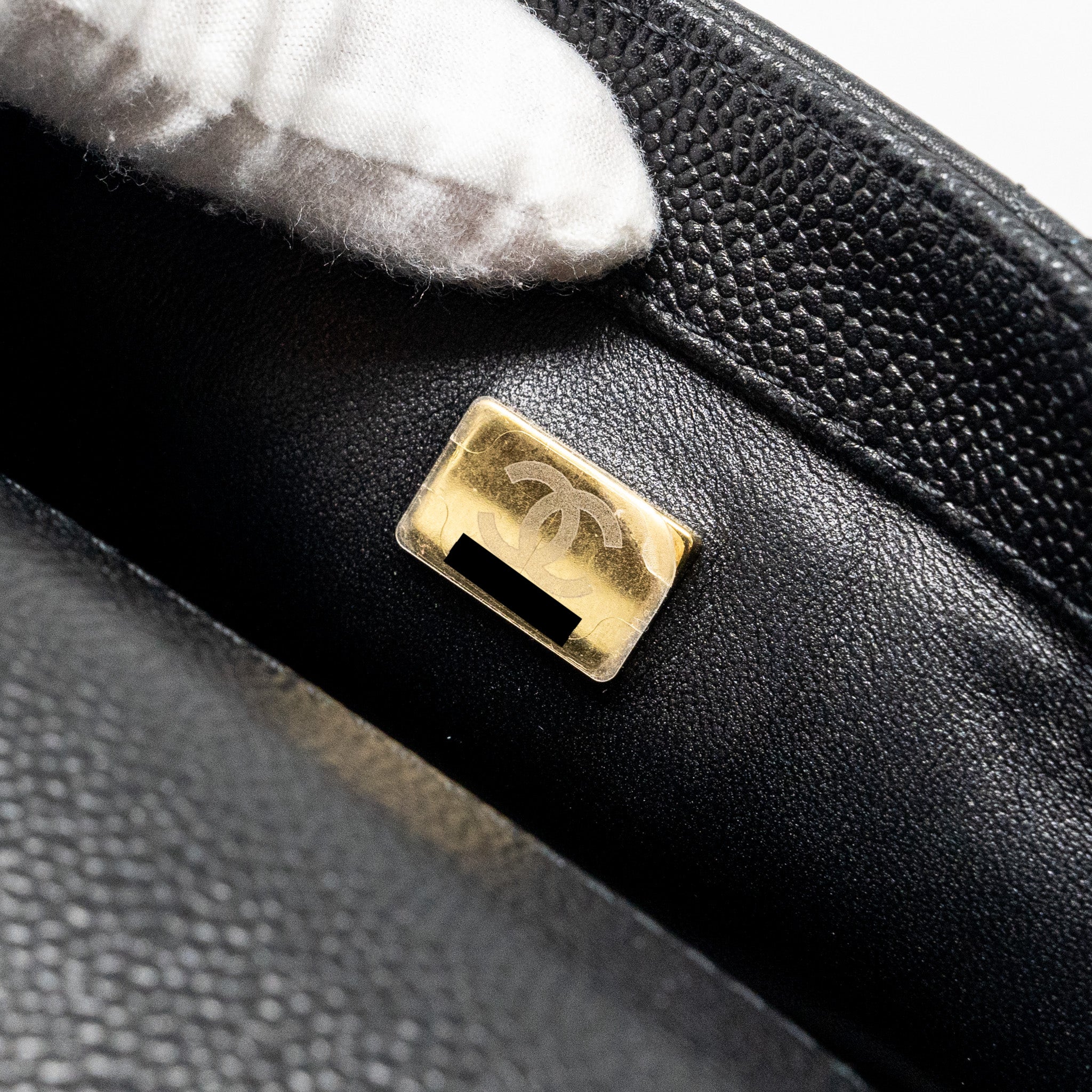 CHANEL 23P COCO LOVE FLAP BAG CAVIAR BLACK GHW (MICROCHIP)