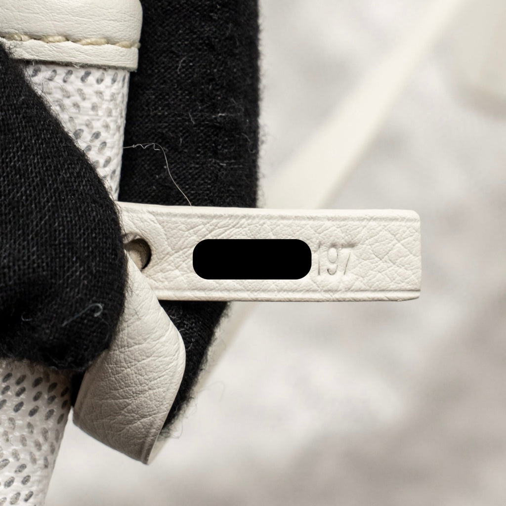 GOYARD SAINT LOUIS GM TOTE BAG GOYARDINE CANVAS / LEATHER WHITE
