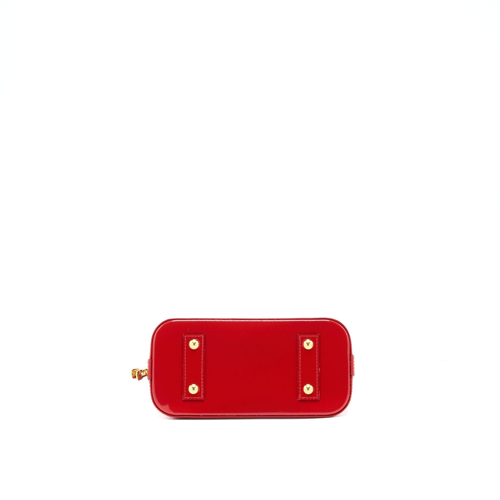 LOUIS VUITTON ALMA BB VERNIS RED GHW