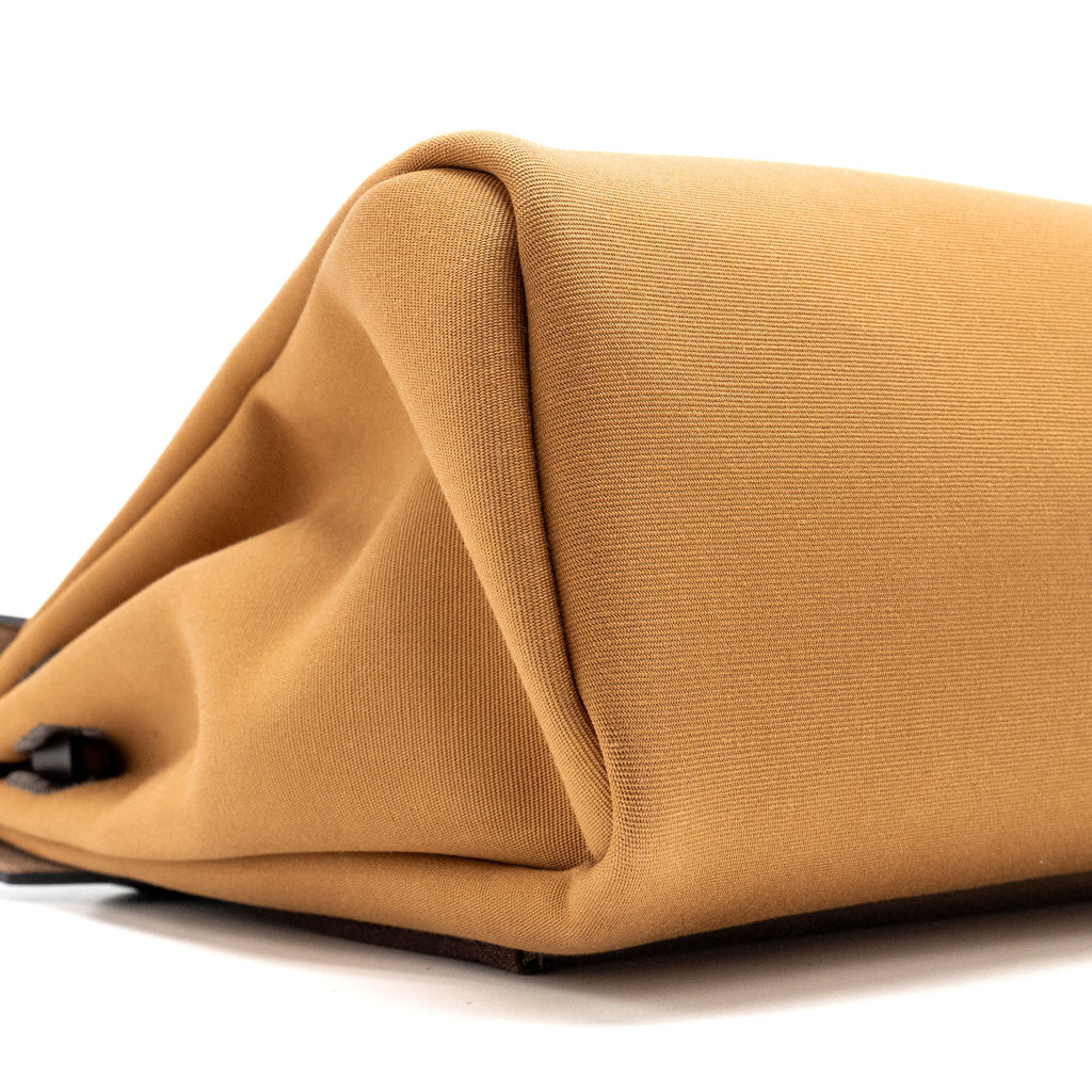 HERMES HERBAG 31 ZIP BAG CANVAS / HUNTER DUNE/ETOUEP/EBENE GHW